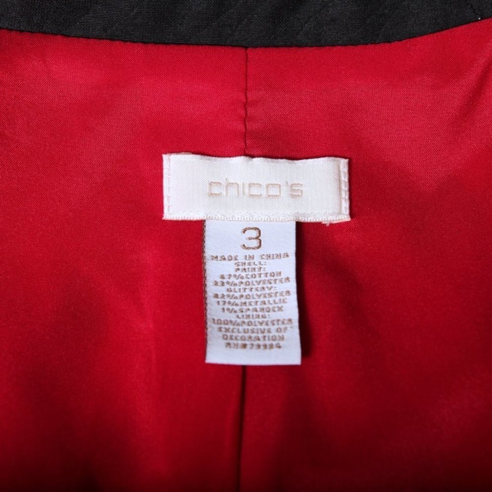 Chico's Patchwork Animal Print Jacket - image 7